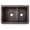 Native Trails CPK276 Farmhouse Duet Copper Kitchen Sink Antique Copper Native Trails CPK276 Farmhouse Duet Copper Kitchen Sink Antique Copper