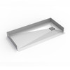 Infinity Drain 30"x 60" BCR-H-3060QS-PS Shower Base Kit: Polished Stainless