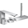 AXOR 46430001 Edge 3-Hole Roman Tub Set Trim with 1.75 GPM Handshower in Chrome