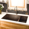 Native Trails CPK277 Cocina Duet Pro Copper Kitchen Sink: Antique Copper Native Trails CPK277 Cocina Duet Pro Copper Kitchen Sink: Antique Copper