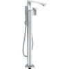 AXOR 46441001 Edge Freestanding Tub Filler Trim with 1.75 GPM Handshower - Diamond Cut in Chrome