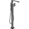 AXOR 46440331 Edge Freestanding Tub Filler Trim with 1.75 GPM Handshower in Polished Black Chrome