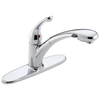 Delta 470-WH-DST Signature Single Handle Pull-Out Kitchen Faucet WHITE