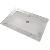 TOTO Rectangular Undermount Bathroom Sink with CeFiONtect - Colonial White - LT191#11