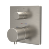 TOTO Square Thermostatic Mixing Valve with Two-Way Diverter Shower Trim, Brushed Nickel - TBV02404U#BN