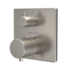 Toto Square Thermostatic Mixing Valve with Two-Way Diverter Shower Trim, Brushed Nickel - TBV02404U#BN