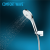 TOTO G Series Round Three Spray Modes 4 inch 1.75 GPM Handshower with ACTIVE WAVE, COMFORT WAVE, and WARM SPA, Polished Chrome - TBW01011U4#CP