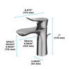 TOTO GO 1.2 GPM Single Handle Bathroom Sink Faucet with COMFORT GLIDE Technology, Polished Nickel - TLG01301U#PN