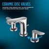 TOTO GS 1.2 GPM Two Handle Widespread Bathroom Sink Faucet, Polished Chrome - TLG03201U#CP