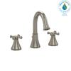 TOTO Vivian Alta Two Cross Handle Widespread 1.5 GPM Bathroom Sink Faucet, Brushed Nickel - TL220DDH#BN
