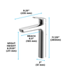 TOTO GS 1.2 GPM Single Handle Vessel Bathroom Sink Faucet with COMFORT GLIDE Technology, Brushed Nickel - TLG3305U#BN