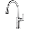 Brizo 63025LF-PN Artesso Single Handle Pull-down Kitchen Faucet Polished Nickel