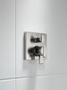 Delta Ara Angular Modern Monitor 17 Series Valve Trim with 3-Setting Integrated Diverter
