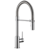 Delta Trinsic Single-Handle Pull-Down Spring Kitchen Faucet in Chrome Finish - 9659-DST