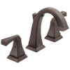 Delta Dryden Two Handle Widespread Bathroom Faucet with Metal Drain & Pop Up in Venetian Bronze Finish - 3551-RBMPU-DST