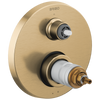 Brizo Litze TempAssure Thermostatic Valve with 3-Function Diverter Trim - Less Handles in Luxe Gold Finish - T75535-GLLHP