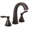 Delta Stryke Widespread Arc Faucet with Lever Handles & Metal Drain & Pop Up in Venetian Bronze Finish - 35775-RBMPU-DST