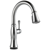 Delta Cassidy Single Handle Pull-Down Kitchen Faucet with Touch2O & ShieldSpray Technologies in Lumicoat Arctic Stainless Finish - 9197T-AR-PR-DST