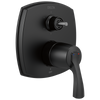 Delta Stryke 14 Series Integrated Diverter Trim with Six Function Diverter Less Diverter Handle in Matte Black Finish - T24976-BLLHP