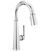 Delta Emmeline Single Handle Pull Down Bar/Prep Faucet in Lumicoat Chrome Finish - 9982-PR-DST