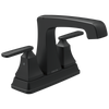 Delta Ashlyn Two Handle Centerset Bathroom Faucet with Metal Drain & Pop Up in Matte Black Finish - 2564-BLMPU-DST