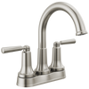 Delta Saylor Two Handle Tract-Pack Centerset Bathroom Arc Faucet in Stainless Finish - 2535-SSTP-DST