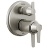 Delta Galeon 17T Series Integrated Diverter Trim-3 Setting in Lumicoat Stainless Finish - T27T871-SS-PR