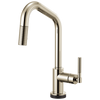 Brizo Litze 64063LF-SS SmartTouch Pull-Down Faucet with Angled Spout and Knurled Handle Stainless