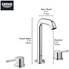 Grohe Essence 20297ENA 8-inch Widespread 2-Handle M-Size Bathroom Faucet 1.2 GPM in Grohe Brushed Nickel