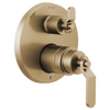 Brizo Litze Pressure Balance Valve with Integrated 3-Function Diverter Trim - Less Handles in Luxe Gold Finish - T75P535-GLLHP
