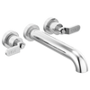 Brizo Litze Two-Handle Wall Mount Tub Filler - Less Handles in Chrome Finish - T70435-PCLHP