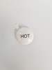 California Faucets PINDXH Hot Label Index Porcelain Button