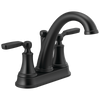 Delta Woodhurst Two Handle Centerset Bathroom Faucet Tract Pack in Matte Black Finish - 2532LF-BLTP