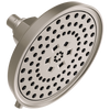 Brizo Invari 7 5/8" H2OKinetic Round Multi-Function Shower Head - 2.5 GPM in Luxe Nickel Finish - 87476-NK-2.5