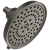 Brizo Invari 7 5/8" H2OKinetic Round Multi-Function Shower Head - 2.5 GPM in Luxe Steel Finish - 87476-SL-2.5