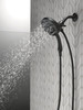 Delta Universal Showering H2OKinetic In2ition 4-Setting Two-in-One Shower in Matte Black Finish - 58472-BL