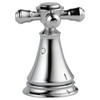 Delta Cassidy H295 Metal Cross Handle Set - Deck Mount Bathroom & Bidet - Two Handle Cross: Chrome
