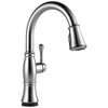 Delta Cassidy Single Handle Pull-Down Kitchen Faucet with Touch2O & ShieldSpray Technologies in Lumicoat Arctic Stainless Finish - 9197T-AR-PR-DST