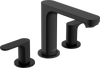 Hansgrohe Rebris S 1.2 GPM Widespread Bathroom Faucet with Pop-Up Drain - Matte Black