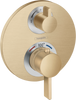 Hansgrohe Ecostat S Thermostatic Trim with Volume Control & Diverter for 2 Functions - Brushed Bronze