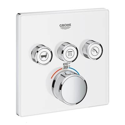 Grohe Onderdelen Smartcontrol Opbouwdeel Volume (3X), Glas Vierkant