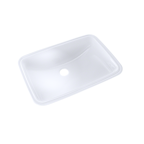 Toto LT542G#01 19" x 12-3/8" Rectangular Undermount Bathroom Sink with CeFiONtect: Cotton White