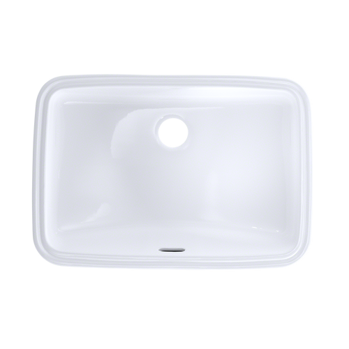 Toto LT542G#01 19" x 12-3/8" Rectangular Undermount Bathroom Sink with CeFiONtect: Cotton White Toto LT542G#01 19" x 12-3/8" Rectangular Undermount Bathroom Sink with CeFiONtect: Cotton White