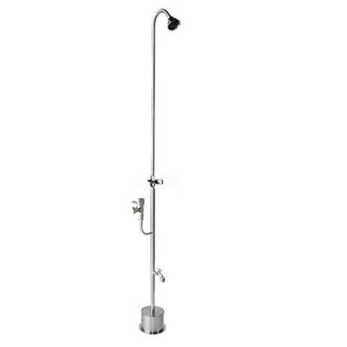 Outdoor Shower Company PSDF-1500-ADA Free Standing ADA Cold Water Shower w/Hose Faucet & Drinking Fountain Bubbler