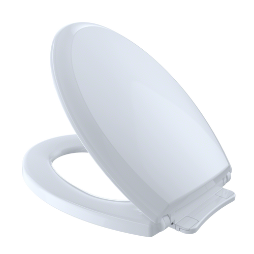 TOTO SS224#01 Guinevere SoftClose Non Slamming, Slow Close Elongated Toilet Seat and Lid: Cotton White