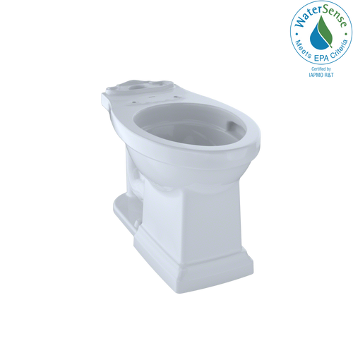 TOTO C404CUFG#01 Promenade II Universal Height Toilet Bowl with CeFiONtect: Cotton White