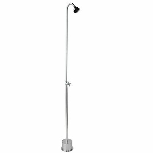 Outdoor Shower Company PS-900-CHV Free Standing Cold Water Shower