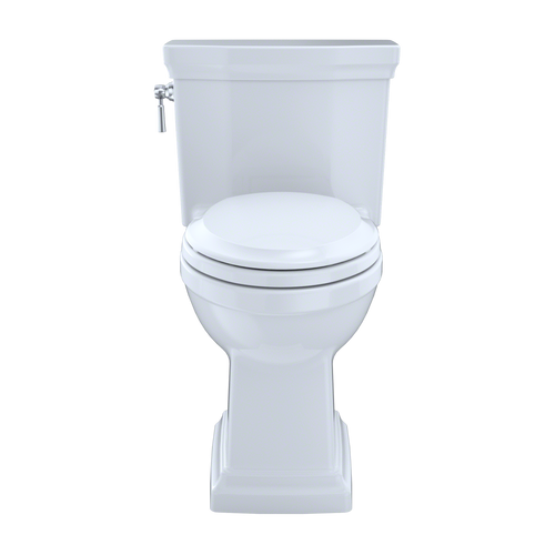 Toto Promenade II One Piece Elongated Universal Height Toilet with CEFIONTECT and Right Hand Lever 1.28 GPF with SS224 SoftClose Seat in Cotton White Toto Promenade II One Piece Elongated Universal Height Toilet with CEFIONTECT and Right Hand Lever 1.28 GPF with SS224 SoftClose Seat in Cotton White