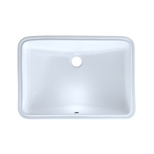 Toto LT540G#01 21-1/4" x 14-3/8" Large Rectangular Undermount Bathroom Sink with CeFiONtect: Cotton White