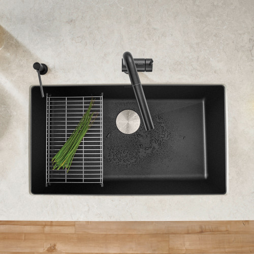 Blanco 440149 Precis Super Single Bowl: Anthracite Undermount Kitchen Sink